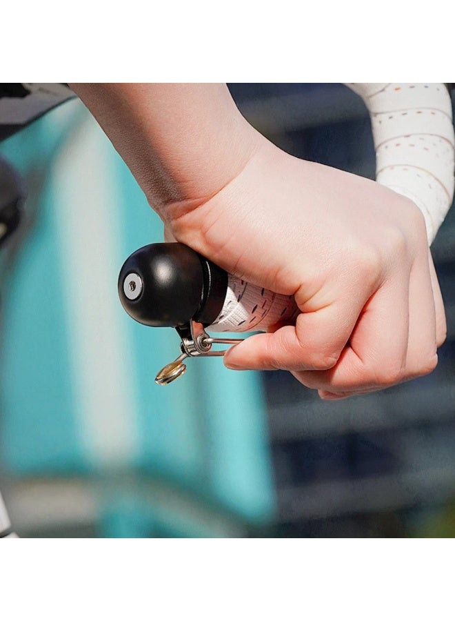 ACRUNU Black Copper Alloy Bike Bell – Fits 18-25mm Handlebar, 65g, Includes Hex Wrench - Image 1