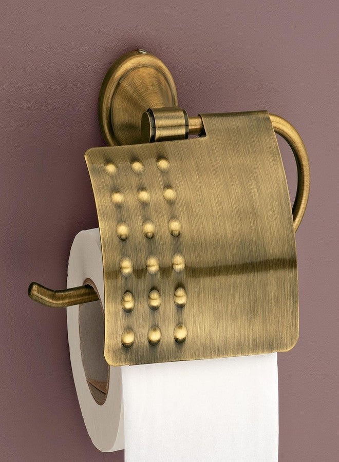 Plantex (Primax) 304 Grade Stainless Steel Toilet Paper Roll Holder/Toilet Paper Holder/Tissue Paper Roll Holder for Bathroom Accessories - Niko (Brass Antique) - Image 1