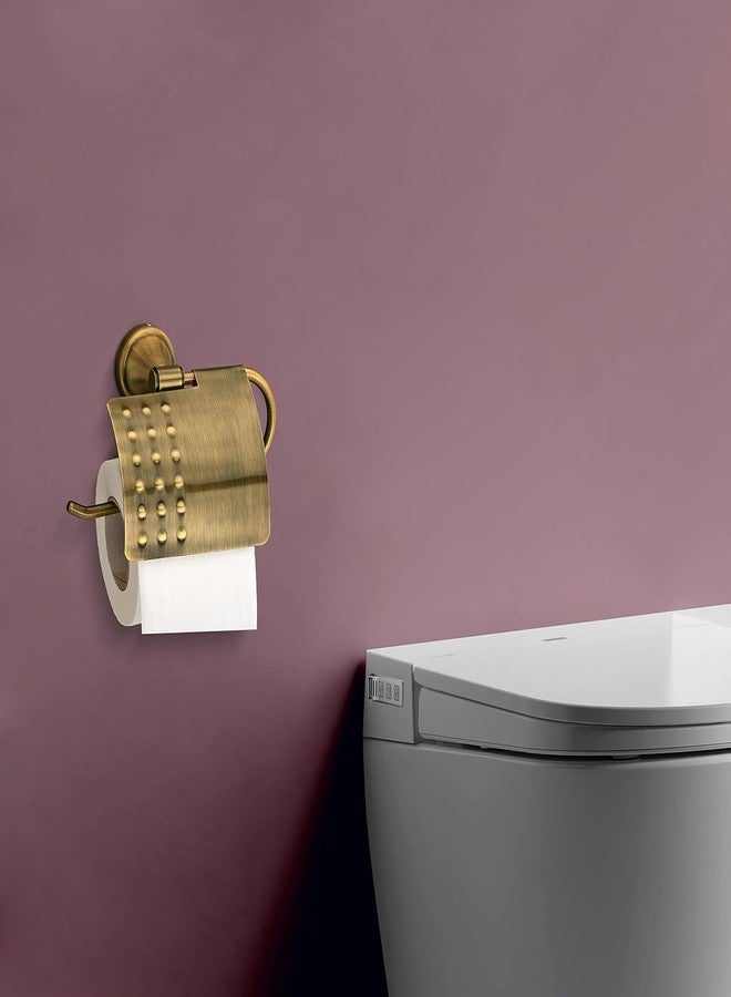 Plantex (Primax) 304 Grade Stainless Steel Toilet Paper Roll Holder/Toilet Paper Holder/Tissue Paper Roll Holder for Bathroom Accessories - Niko (Brass Antique) - Image 3