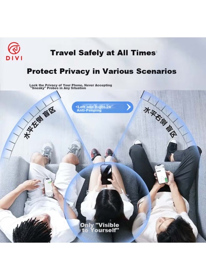 DiVi First Guard Privacy Screen Protector For Apple Iphone 12/12 Pro, Anti-dust, Anti-peeping, Shatterproof, Anti-fingerprint, Full Coverage, Dust-free Installation - Image 4