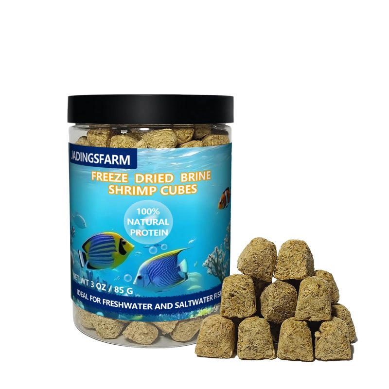 Freeze Dried Brine Shrimp Cubes 3 OZ, Brine Shrimp Freeze Dried Aquatic Foods for Tropical Fish Marine Fish and Aquatic Turtles. - Image 1