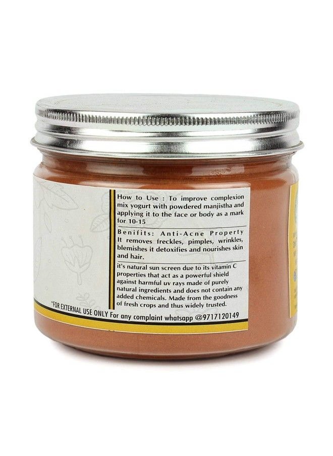 Online Quality Store Organic Manjistha Powder 100G ;Rubia Cordifolia ;100% Pure & Natural Manjistha Powder For Skin Whitening; Manjistha Powder For Face Hair Care & Skin Care  - Image 4