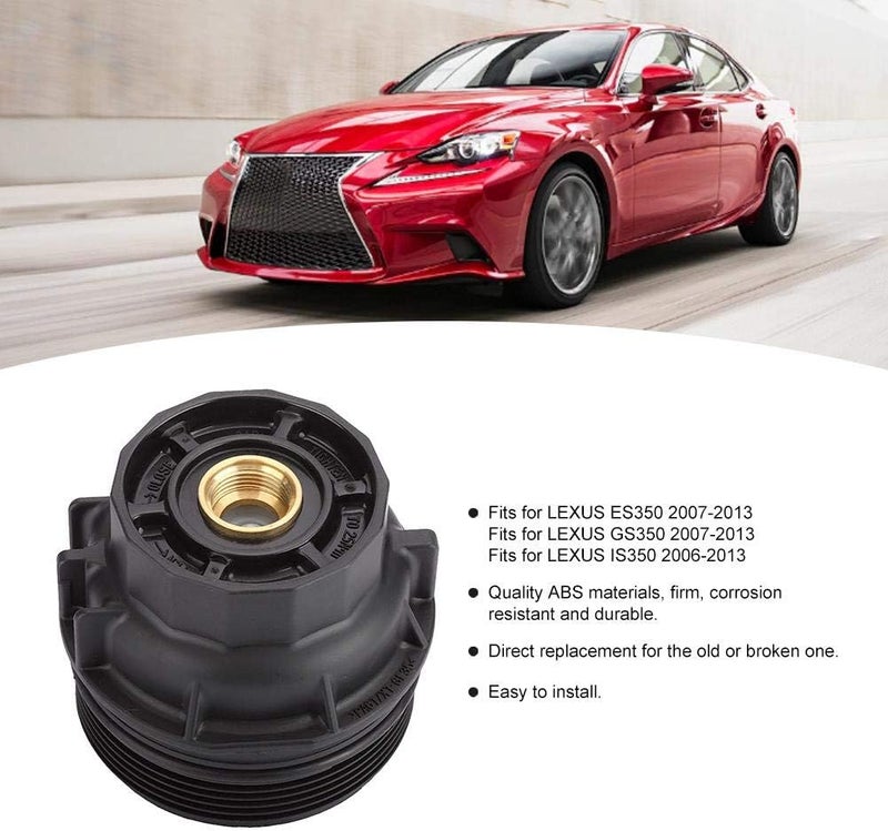 klarako Oil Filter Housing Cap, Oil Filter Cover 15620-36010 Oil Filter Assembly Fits for ES350 2007-2013 GS350 2007-2013 IS350 2006-2013 - Image 3
