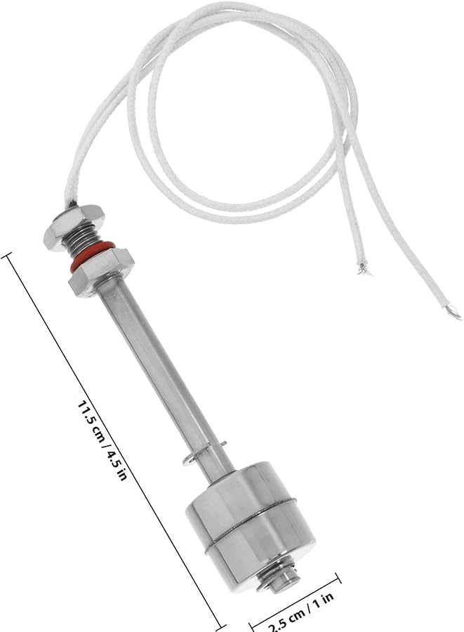 مفتاح تعويم خزان المياه من الفولاذ المقاوم للصدأ، مستشعر مستوى مضغوط لأحواض الأسماك والمسابح والبرك - Image 3