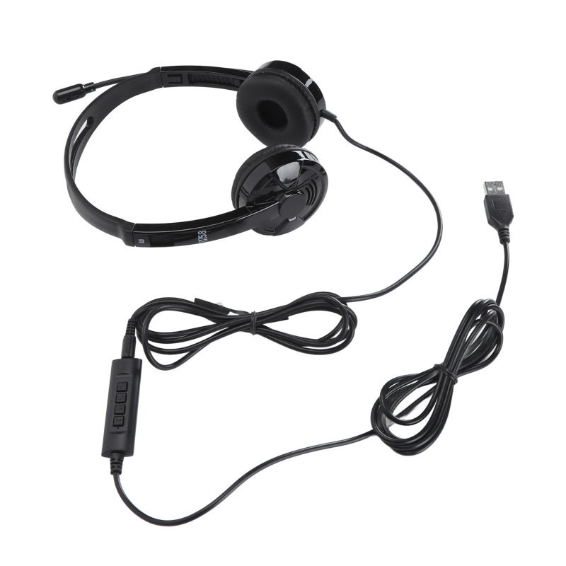 salar Telephone Headset with USB 3.5mm Connection Noise Reduction Business Headset - Premium 30mm Speaker PC Headset for Office Meetings - Image 2