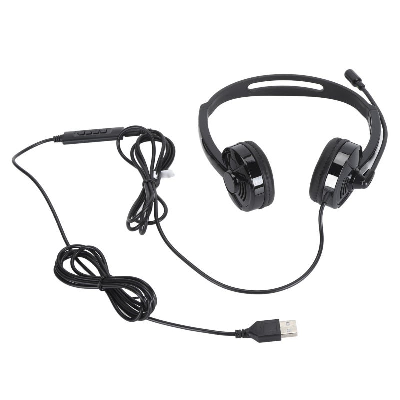 salar Telephone Headset with USB 3.5mm Connection Noise Reduction Business Headset - Premium 30mm Speaker PC Headset for Office Meetings - Image 1
