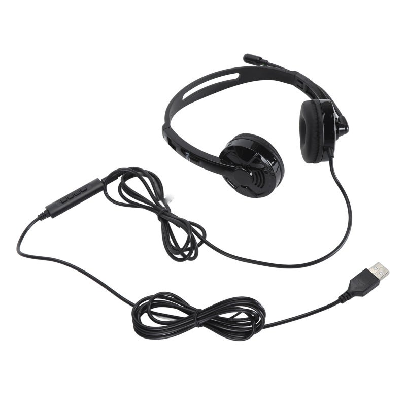 salar Telephone Headset with USB 3.5mm Connection Noise Reduction Business Headset - Premium 30mm Speaker PC Headset for Office Meetings - Image 3