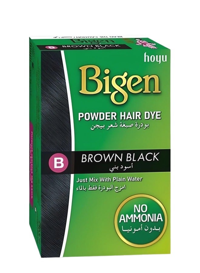 بايجن 2 قطع بودرة صبغ الشعر باللون البني والأسود مع الماء العادي بدون أمونيا 6 جرام - Image 2