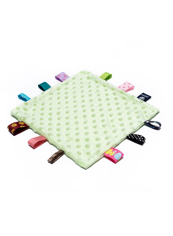 insular Baby Appease Towel Comfortable Baby Tag Security Blanket with Colorful Tags Soft Comforter Plush Soothing Towel for Infants Toddlers  - Image 3