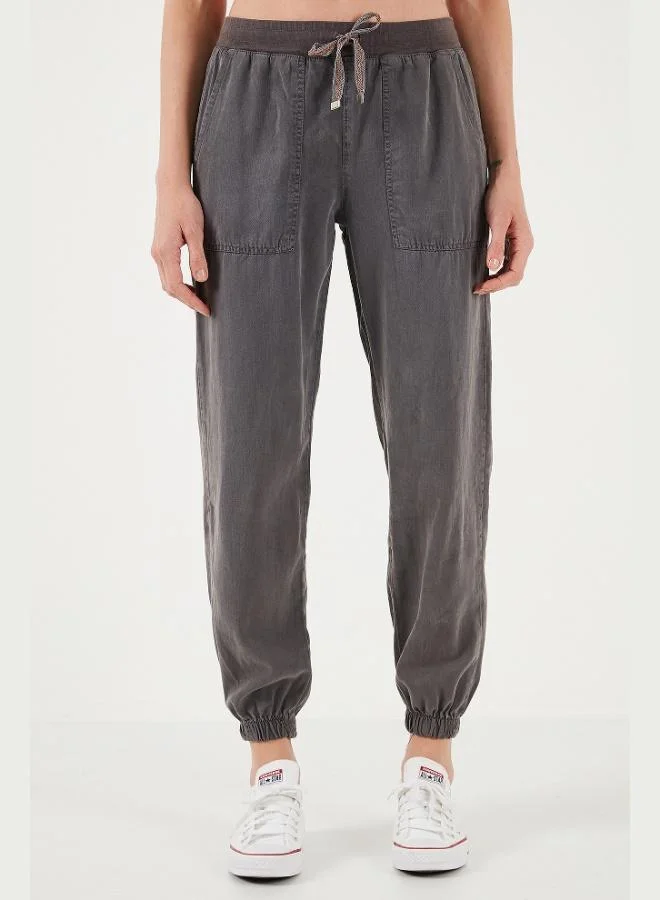 Lela Lela Regular Fit High Waist Elastic Leg Jogger Sports Pants Women's PANTS 668YP5039