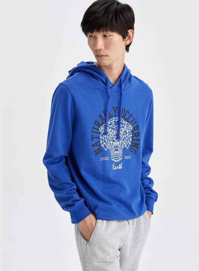 DeFacto Man Slim Fit Crew Neck Long Sleeve Knitted Sweatshirt