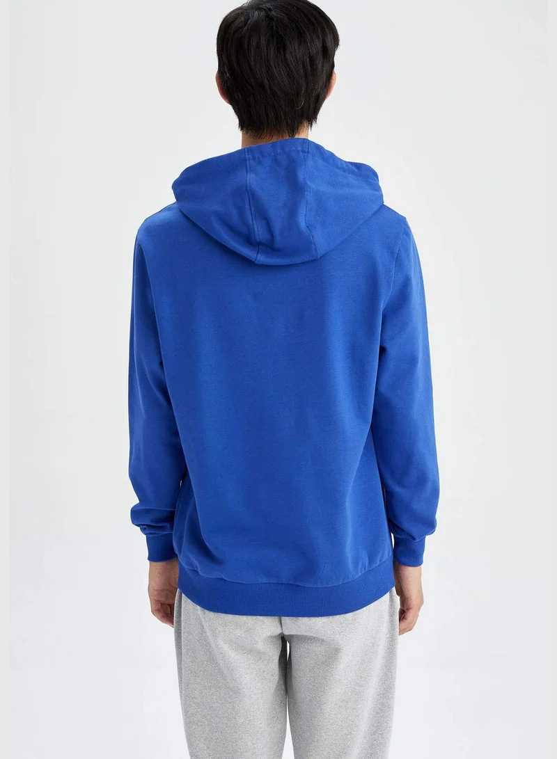 DeFacto Man Slim Fit Crew Neck Long Sleeve Knitted Sweatshirt