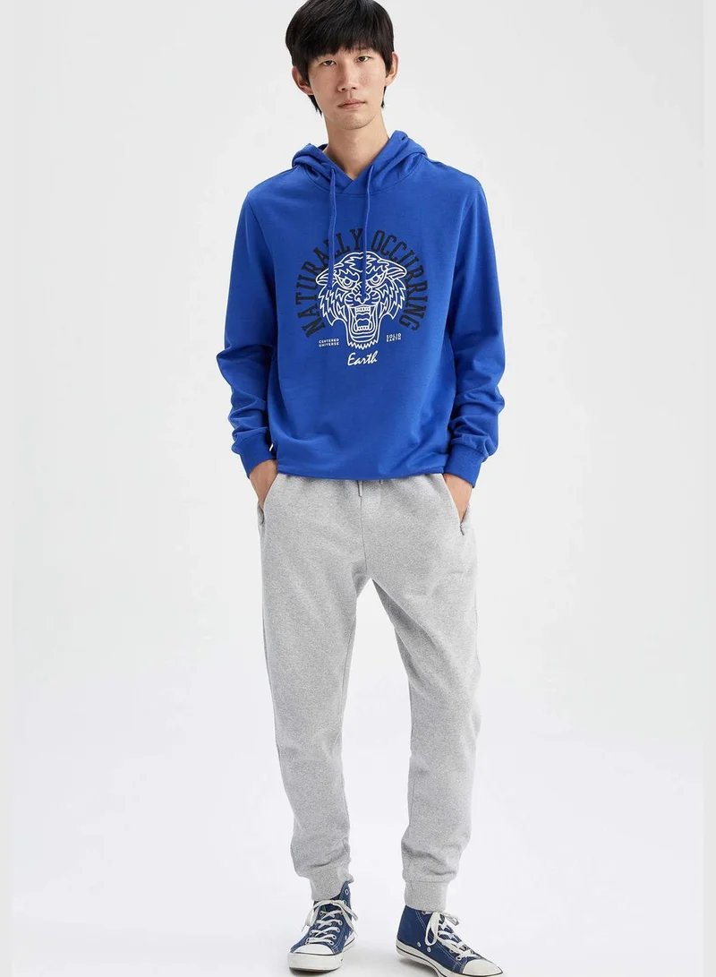 DeFacto Man Slim Fit Crew Neck Long Sleeve Knitted Sweatshirt