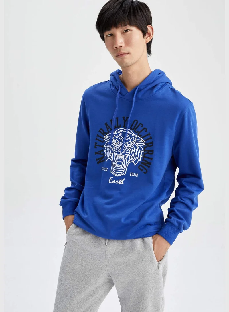 DeFacto Man Slim Fit Crew Neck Long Sleeve Knitted Sweatshirt