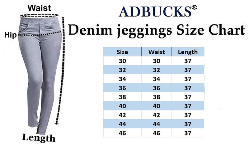 ADBUCKS Women's Denim Slim Fit Mid Rise Stretch Jeggings (Stoneblue, 30) - Image 5