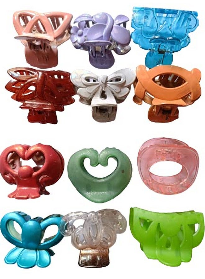 ادفانسد إستور مشابك شعر متعددة الألوان من advancedestore للفتيات والنساء - (12 قطعة) (pattern_1)(قد تختلف التصميمات والألوان) - Image 3