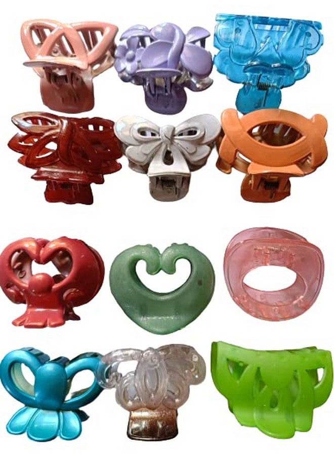 ادفانسد إستور مشابك شعر متعددة الألوان من advancedestore للفتيات والنساء - (12 قطعة) (pattern_1)(قد تختلف التصميمات والألوان) - Image 1