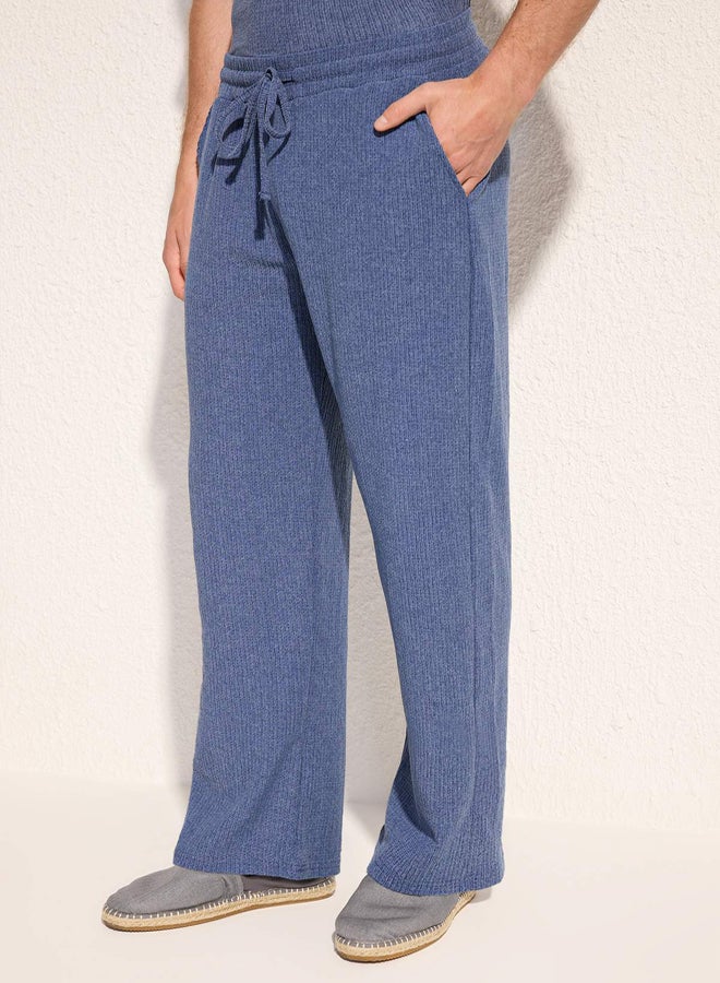 trendyol Indigo Wide Leg Textured Open Leg - Image 3