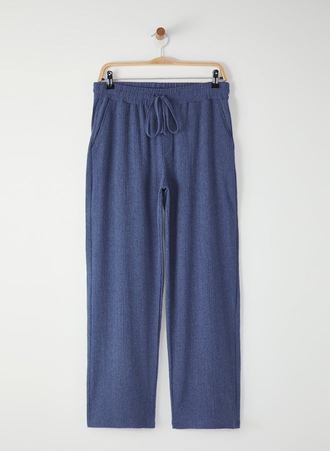 trendyol Indigo Wide Leg Textured Open Leg - Image 5