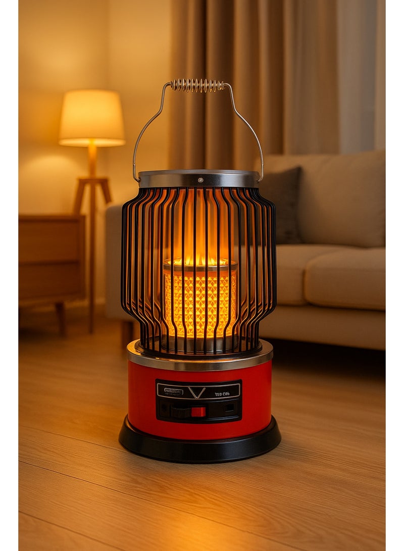 Home Master Home Electric Heater 2000W – Elegant Vertical Round Design – Adjustable Temperature Control – Fast and Safe Heating with Balanced Heat Distribution and Durable Body for Ideal Home Warmth in Winter – Model HM-2670 - Image 1