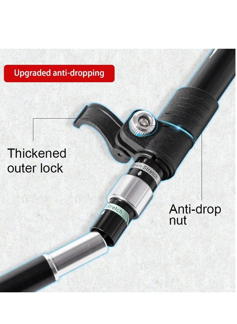 Trekking Poles Stick with 5-Section Telescopic Folding for Outdoor Camping Walking Hiking - Image 3
