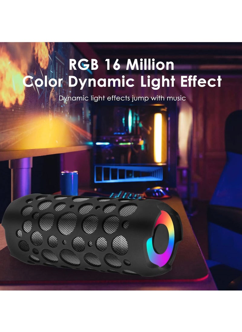 2-in-1 Bluetooth Speaker and Earphones Set, 15W Stereo Sound, IPX5 Waterproof, Latest Bluetooth 5.3, with RGB Lights, Ideal for Parties, Beach, Camping - Image 5