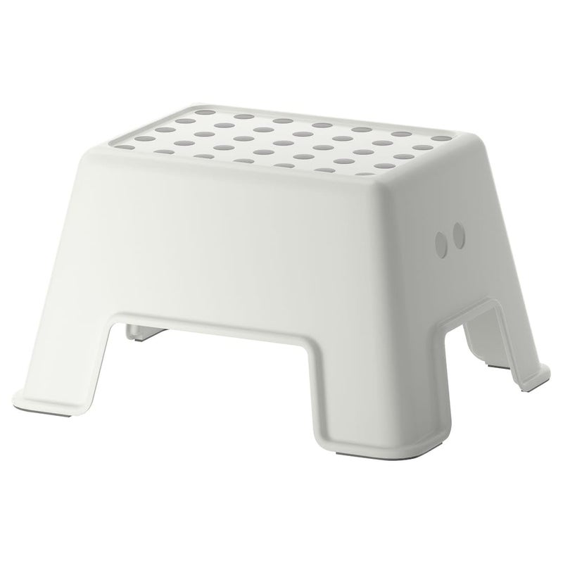 Jenifo BOLMEN Step Stool NonSlip Kids Stool for Bathroom Kitchen Durable Safe Toddler Step with AntiSkid Surface White - Image 1