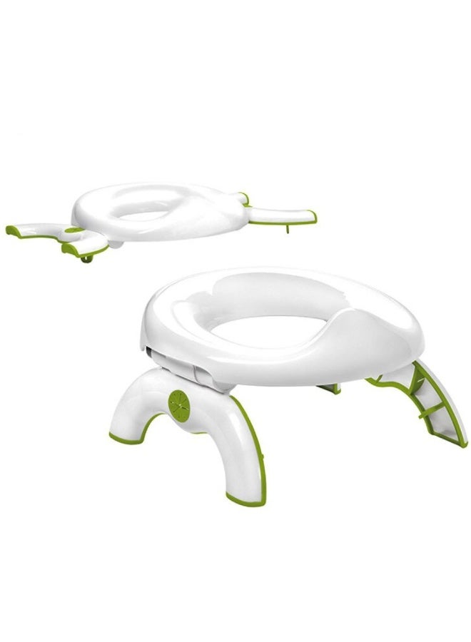 2-in-1 Portable Foldable Travel Potty for Toddlers – Kids Training Potty & Toilet Seat Reducer with Disposable Bag Support, Lightweight Compact Portable Potty, Non-Slip Design Fits Most Toilets for Home, Car, Travel & Outdoor Use - Image 2