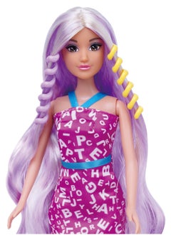 Mira Mira Fashion Hair Dressing Doll – 11.5” Styling Doll with Extra-Long Blonde Hair & Hairdressing Accessories – Fun & Fancy Hair Playset  - Image 3