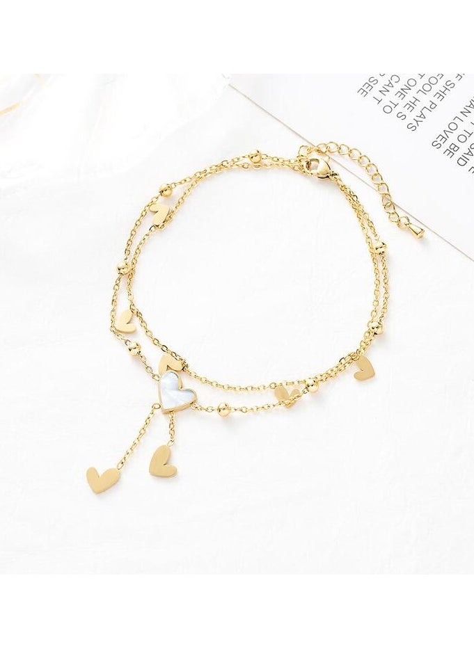 Equal - Stainless Steel Gold Plated Anklet - Image 1