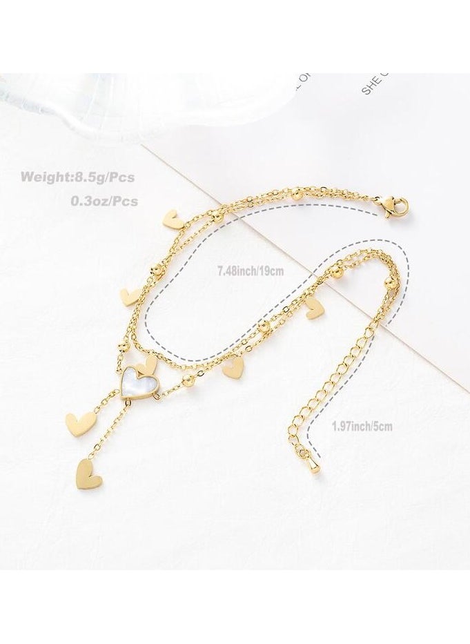 Equal - Stainless Steel Gold Plated Anklet - Image 1