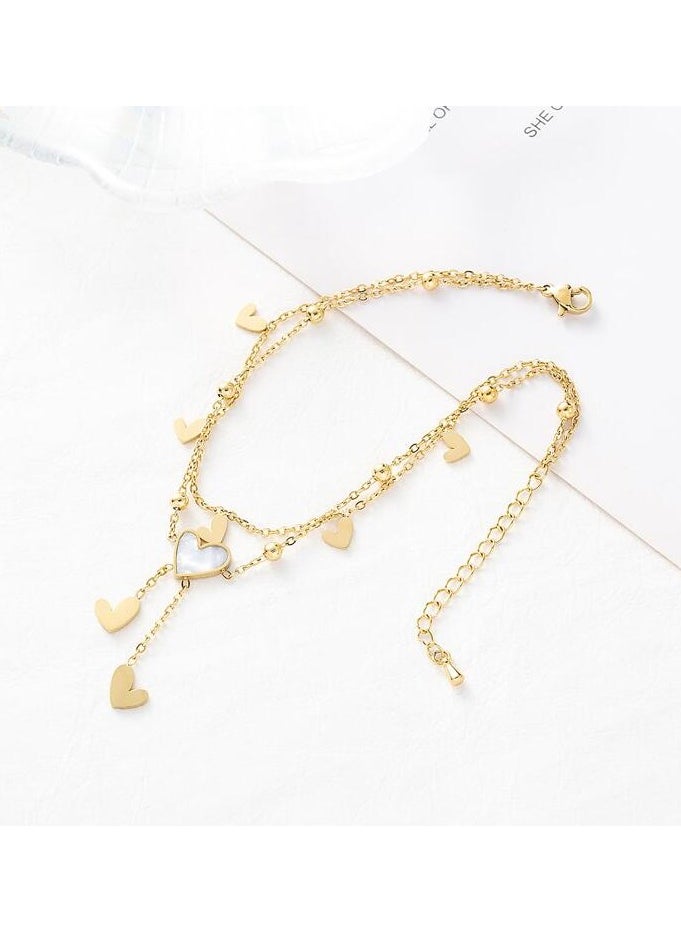 Equal - Stainless Steel Gold Plated Anklet - Image 1