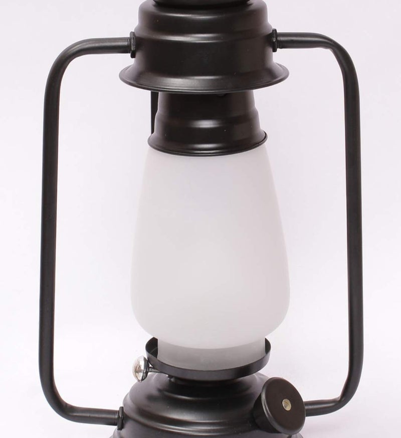 Tu Casa Milky White Glass Shade with Black MetalIron Base Wall Lantern Light Modern WallMounted Light Height 125 Inch No Blub for Hall Bedroom Living Room Vanity Home Dcor - Image 3