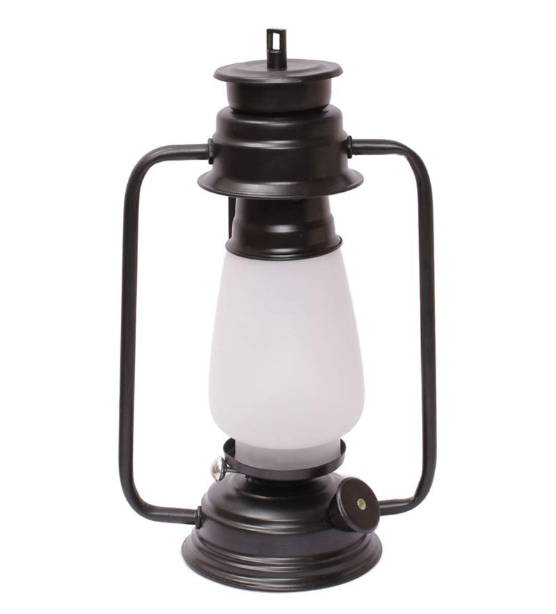 Tu Casa Milky White Glass Shade with Black MetalIron Base Wall Lantern Light Modern WallMounted Light Height 125 Inch No Blub for Hall Bedroom Living Room Vanity Home Dcor - Image 2