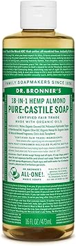 Dr. Bronner's Dr Bronners Liquid Castile Soap with Almond Oil 16 oz - Image 2