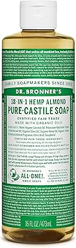 Dr. Bronner's Dr Bronners Liquid Castile Soap with Almond Oil 16 oz - Image 1