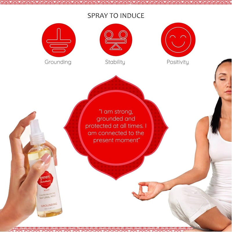 Aromafume Root Chakra Natural Mist by Aromafume 100ml33 fl oz Muladhara Aromatherapy Spray for Chakra Balance Patchouli Extracts Essential Oil Spray for Meditation Yoga Reiki  - Image 5