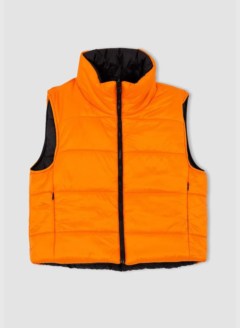 DeFacto Woman Relax Fit Hoodie Outer Wear Vest