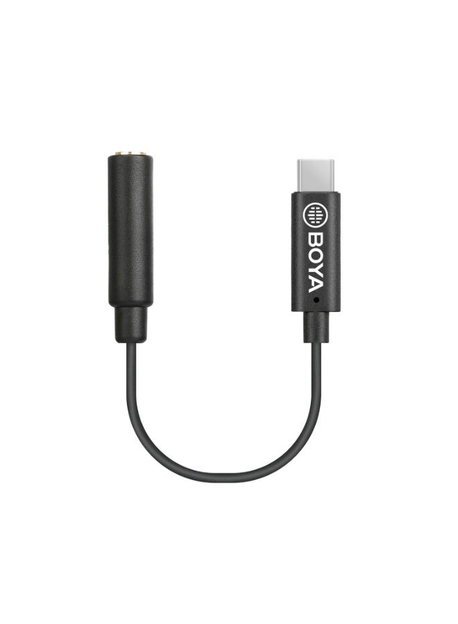 Boya BY-K9 3.5mm TRRS / USB Type-C Mikrofon Adaptoru - Image 1