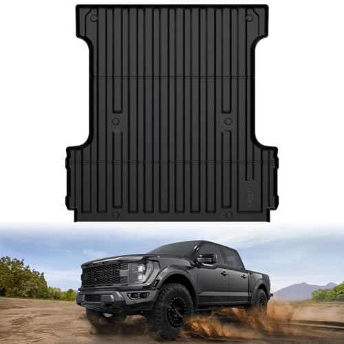 LASFIT 5.5ft Bed Mat for Ford F-150 2015-2023| F150 Lightning 2022 2023 67.1" Trcuk Bed Box Liner TPE All Weather Protector Durable & Easy Clean-Not Fit for Drop in Bedlienr - Image 1