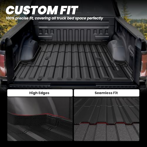LASFIT 5.5ft Bed Mat for Ford F-150 2015-2023| F150 Lightning 2022 2023 67.1" Trcuk Bed Box Liner TPE All Weather Protector Durable & Easy Clean-Not Fit for Drop in Bedlienr - Image 4