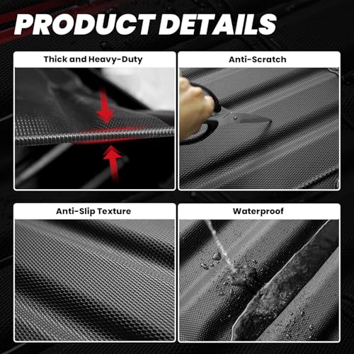 LASFIT 5.5ft Bed Mat for Ford F-150 2015-2023| F150 Lightning 2022 2023 67.1" Trcuk Bed Box Liner TPE All Weather Protector Durable & Easy Clean-Not Fit for Drop in Bedlienr - Image 5