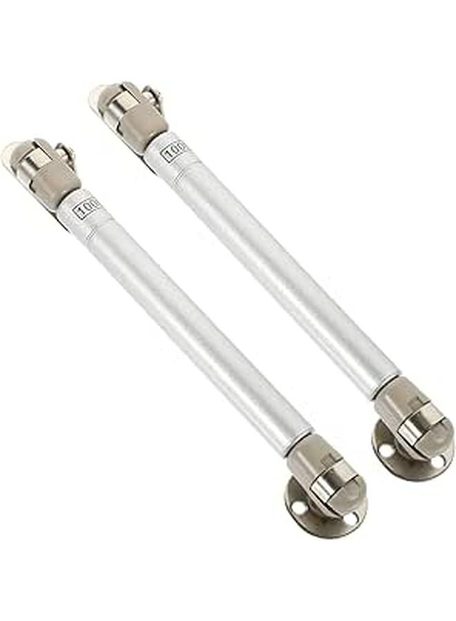2 Pcs Black Heavy Duty Hydraulic Cabinet Hinges Gas Spring Lid Support Rods For Furniture - Image 1