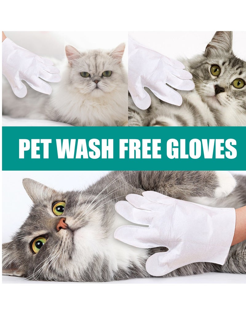 YEGBONG Disposable Pet Cleaning Deodorizing Bath Wipes For Dogs And Cats Puppy Kitten Grooming Wet Wipes Gloves To Nourish And Smooth Fur Daily Care Outdoor Travel No Rinse - Image 4