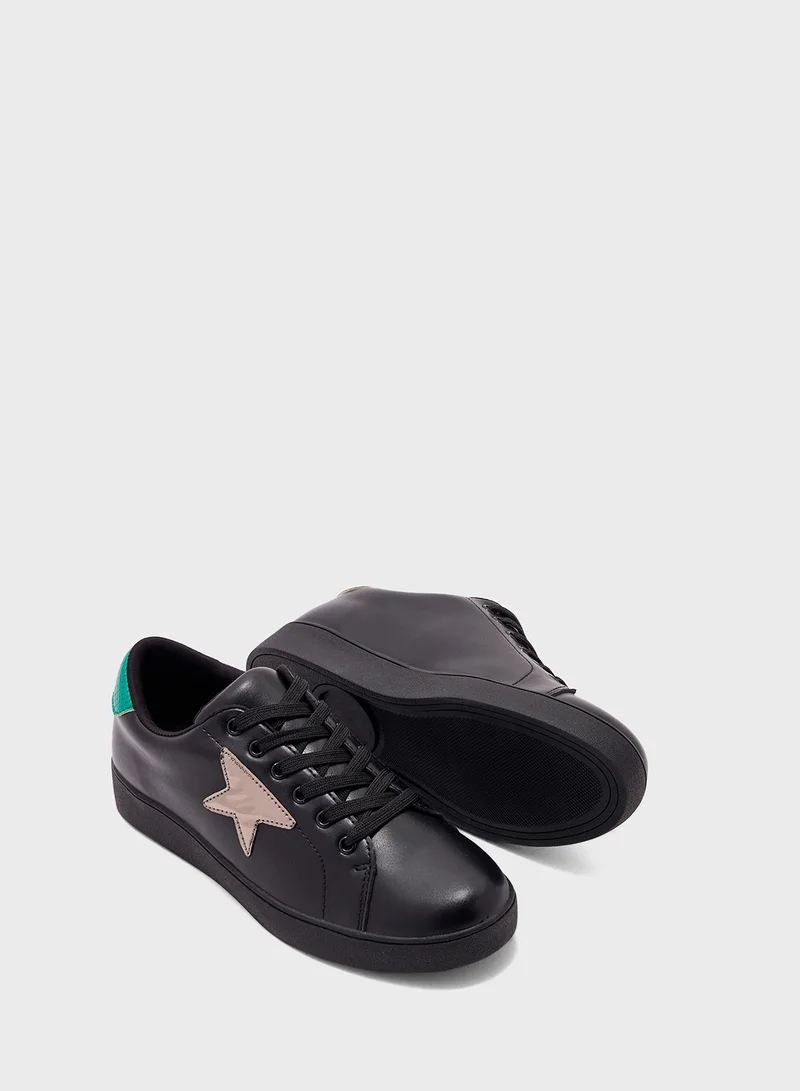 Ginger Star Detail Casual Sneakers