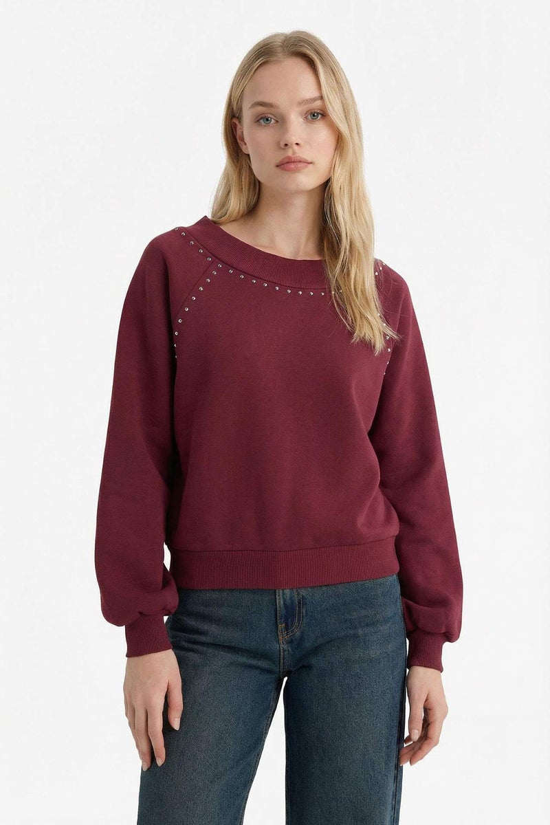 DeFacto Oversize Fit Long Sleeve Sweatshirt - Image 3