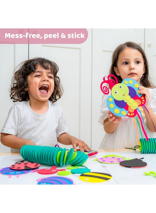 jackinthebox jackinthebox Bugs & Bees Themed Art & Craft Kit, 3in1 Craft Kit - Bugs Butterflies Caterpillar DIY Creative Activity, No Mess Art for Kids, Craft Kits & Supplies, Gifts for Boys & Girls Ages 3 4 5  - Image 3