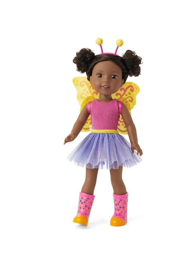 American Girl WellieWishers 14.5-inch Kendall Doll with Pink Leotard, Mesh Skirt, Headband, and Boots, For Ages 4+ - Image 1