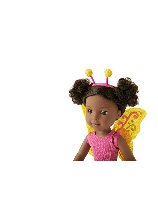 American Girl WellieWishers 14.5-inch Kendall Doll with Pink Leotard, Mesh Skirt, Headband, and Boots, For Ages 4+ - Image 3