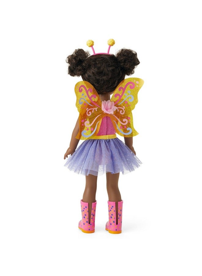 American Girl WellieWishers 14.5-inch Kendall Doll with Pink Leotard, Mesh Skirt, Headband, and Boots, For Ages 4+ - Image 2